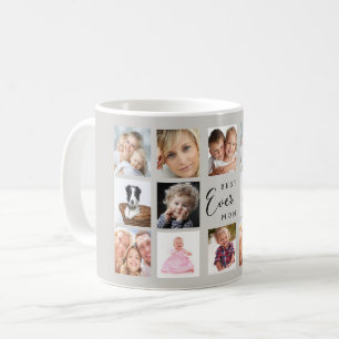 Mother mum photo collage grey coffee mug