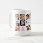 Mother mum photo collage white black