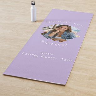 Mother Mum photo lavender Yoga Mat