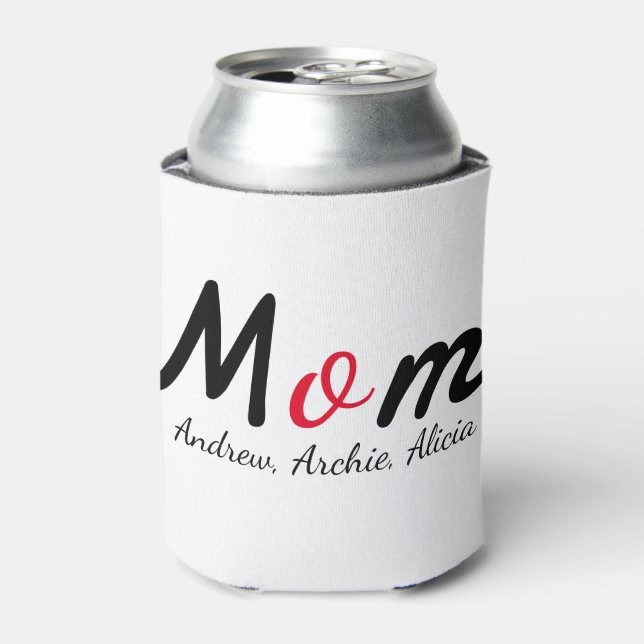 mother mummy mum kid names personalise custom  can cooler (Can Front)