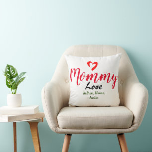 mother mummy mum kid names personalise custom cushion
