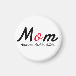 mother mummy mum kid names personalise custom magnet