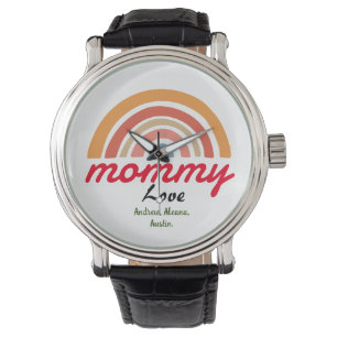 mother mummy mum kid names personalise custom watch