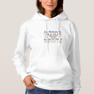 Mother My Nickname Is Mama Birthday Hoodie