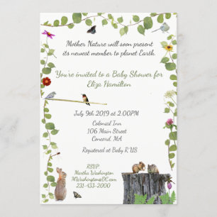 Mother Nature Calls: Baby Shower Invitation