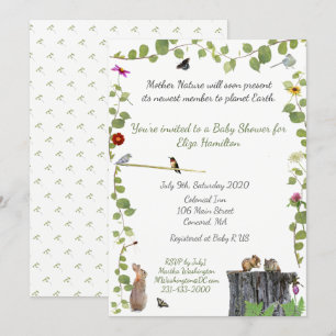 Mother Nature Calls: Baby Shower Invitation