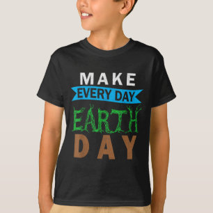Mother Nature Costume Graphic Make Every Day Earth T-Shirt