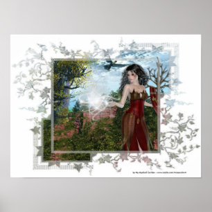 Mother Nature Design 2 - Fantasy Print Poster