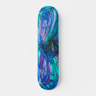 Mother Nature Fairy Tree watercolor painting Skateboard
