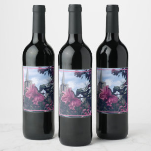 Mother Nature - Vintage Floral Wine Label