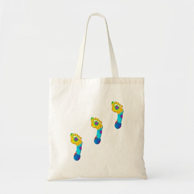 Mother Nature's Footprints Tote Bag (Front)
