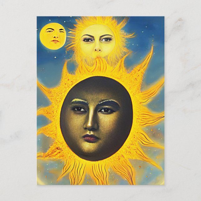 Mother Natures New Sun Original Celestial art  Postcard (Front)