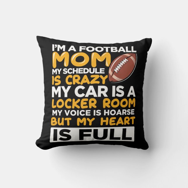 Mother of a American Football Team Player Son Cushion (Front)
