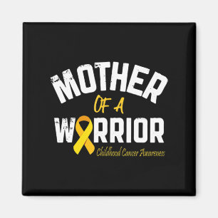 Mother Of A Warrior Childhood Cancer Awareness Mum Magnet