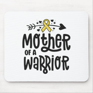 Mother Of A Warrior Gift Family Childhood Cancer A Mouse Mat