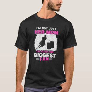 Mother Of Barrel Racer Mum Biggest Fan Horse Barre T-Shirt
