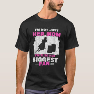 Mother Of Barrel Racer Mum Biggest Fan Horse Barre T-Shirt