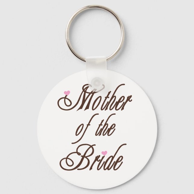 Mother of Bride Classy Browns Key Ring (Front)