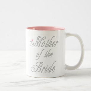 Mother of Bride Classy  Greys Two-Tone Coffee Mug