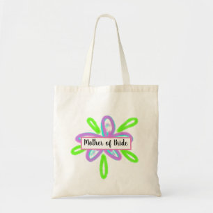 mother of bride colourful wedding tote bag