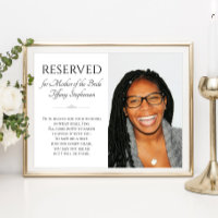 Mother of Bride In Heaven Photo Memorial Wedding