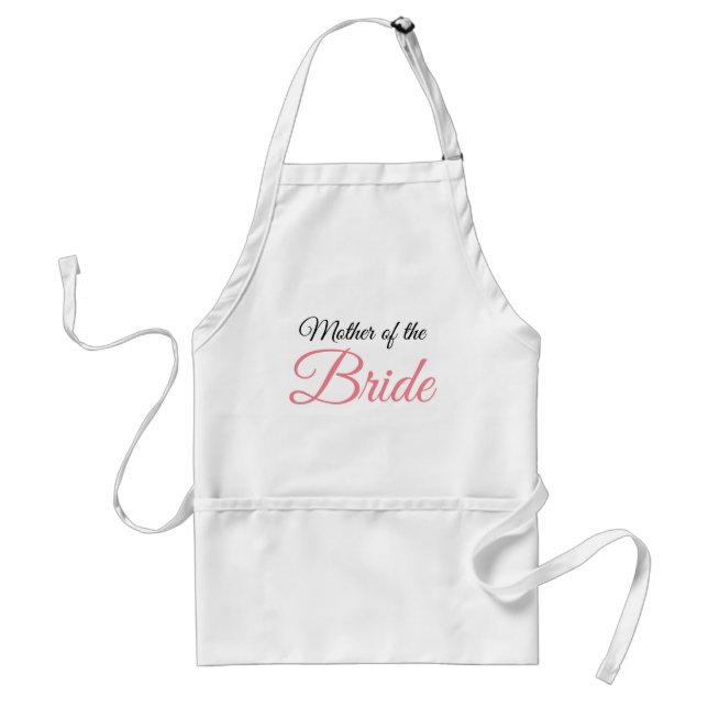 Mother of Bride Script Pink Standard Apron (Front)