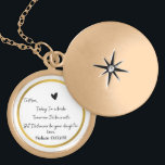 Mother of Bride Secret Note Locket From Daughter<br><div class="desc">Mother of the Bride Secret note locket from daughter. A great gift to present the mother of the bride on your wedding day. It shows that even though your now married, you will always be her daughter. You can also personalise it tom your personal name and/or your event date.You can...</div>