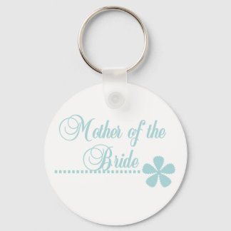 Mother of Bride Teal Elegance Key Ring