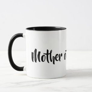 Mother of Bride Wedding Party White and Black Mug