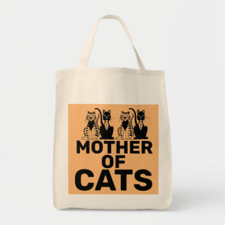 MOTHER OF CATS, CAT MOM TOTES