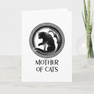 Mother Of Cats Cat Mum Funny Mothers Day Grandma Card
