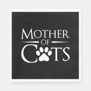 Mother Of Cats Napkin