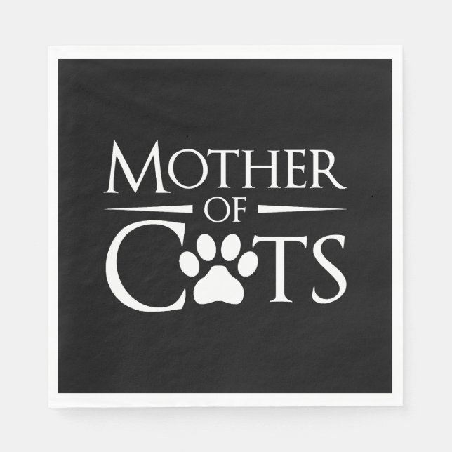 Mother Of Cats Napkin (Front)