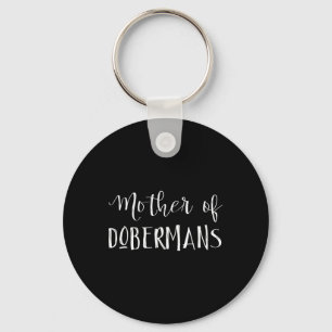 Mother Of Dobermans Christmas Key Ring