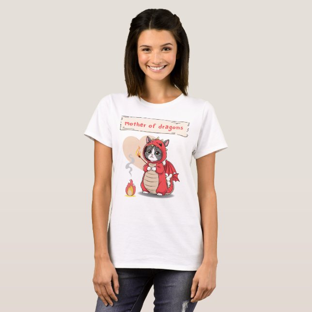 Mother of Dragons - Adorable Mother's Day Gift T-Shirt (Front Full)
