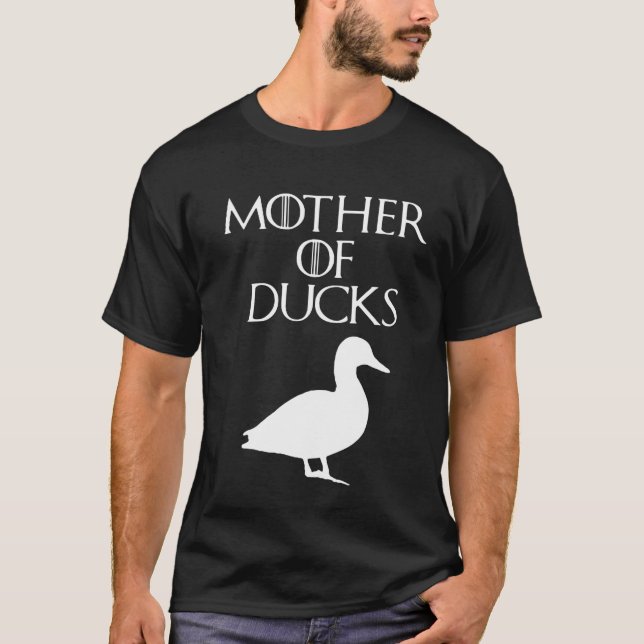 Mother of Ducks Feather Mum T-Shirt (Front)