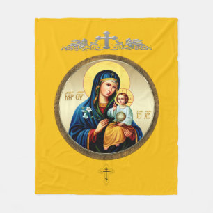 Mother of God Fleece Blanket