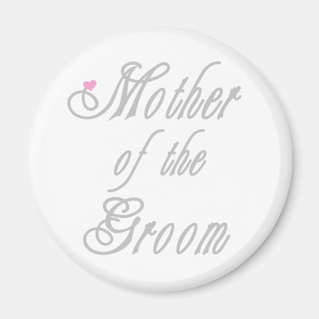 Mother of Groom Classy Greys Magnet (Front)
