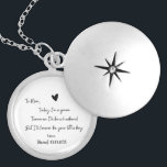 Mother of Groom Secret Note Locket From Son<br><div class="desc">Mother of Groom Secret Note Locket From Son. A great meaningful gift to present to the mother of the groom on his wedding day. It shows even though you are now married you will always her little boy. You can also personalise it to your personal name and date of the...</div>