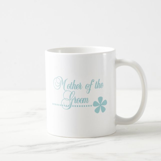 Mother of Groom Teal Elegance Coffee Mug (Right)