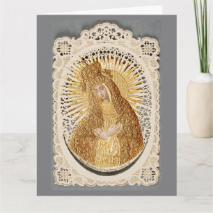 Mother of Mercy Madonna in Prayer ... Card