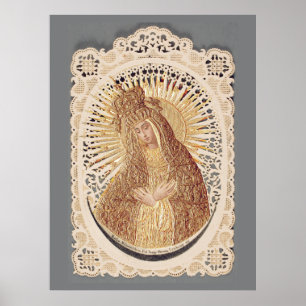 Mother of Mercy Madonna in Prayer ... Poster