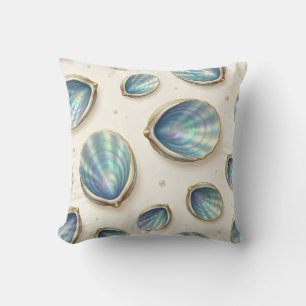 Mother of Pearl Abalone Gold Oyster Shell Cushion