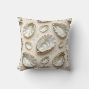 Mother of Pearl Abalone Gold Oyster Shell Cushion