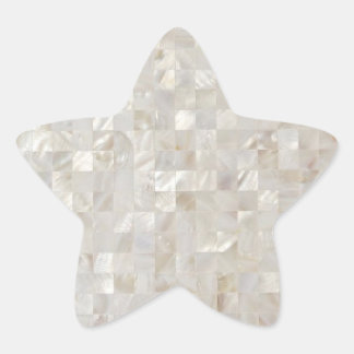 Mother of Pearl, Beige Light Star Sticker