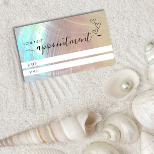 Mother of Pearl Business Appointment Cards