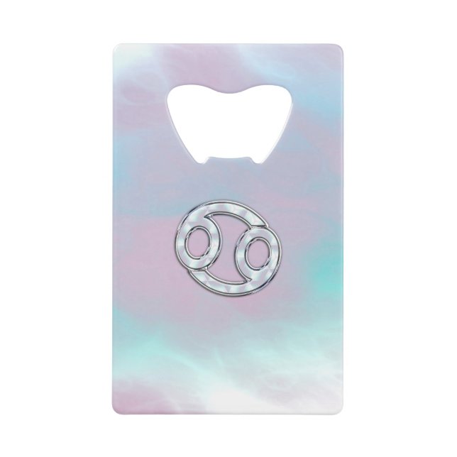 Mother of Pearl Cancer Zodiac Symbol Decor (Front)