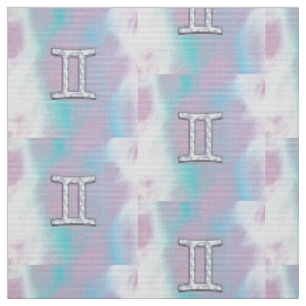 Mother of Pearl Decor Gemini Zodiac Symbol Fabric