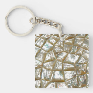 Mother of Pearl Design Key Ring