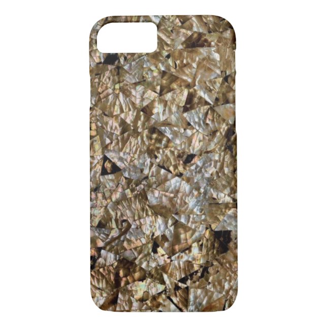 Mother Of Pearl Gold iPhone 7 Case (Back)